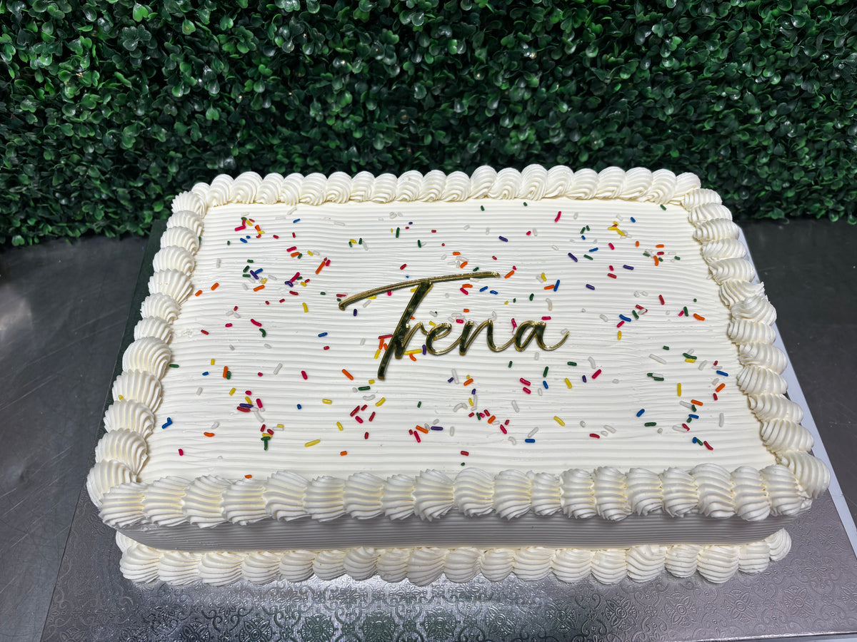 Signature Sprinkle Sheet Cake