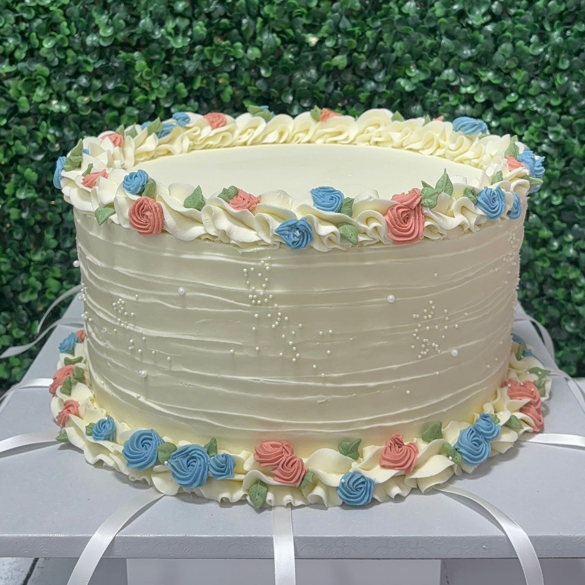 Softly Textured Floral Vintage