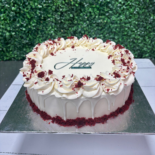 Classic Celebration Cake- Red Velvet  SINGLE LAYER, 10inch