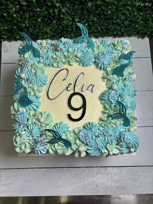 Square Luxe sheet cake - Themed