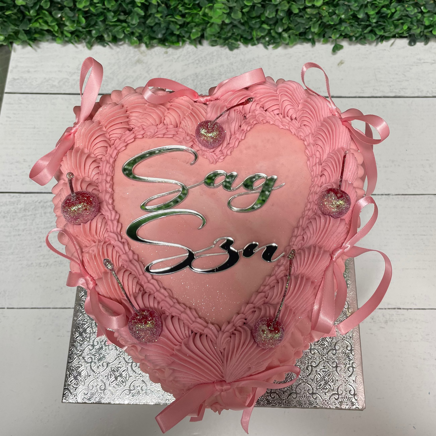 Two Layer Heart Cakes