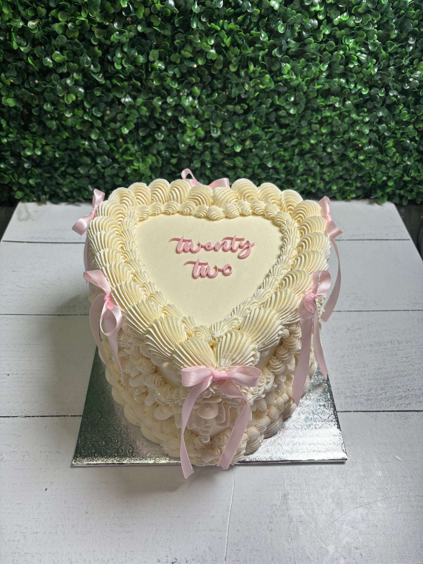 Two Layer Heart Cakes