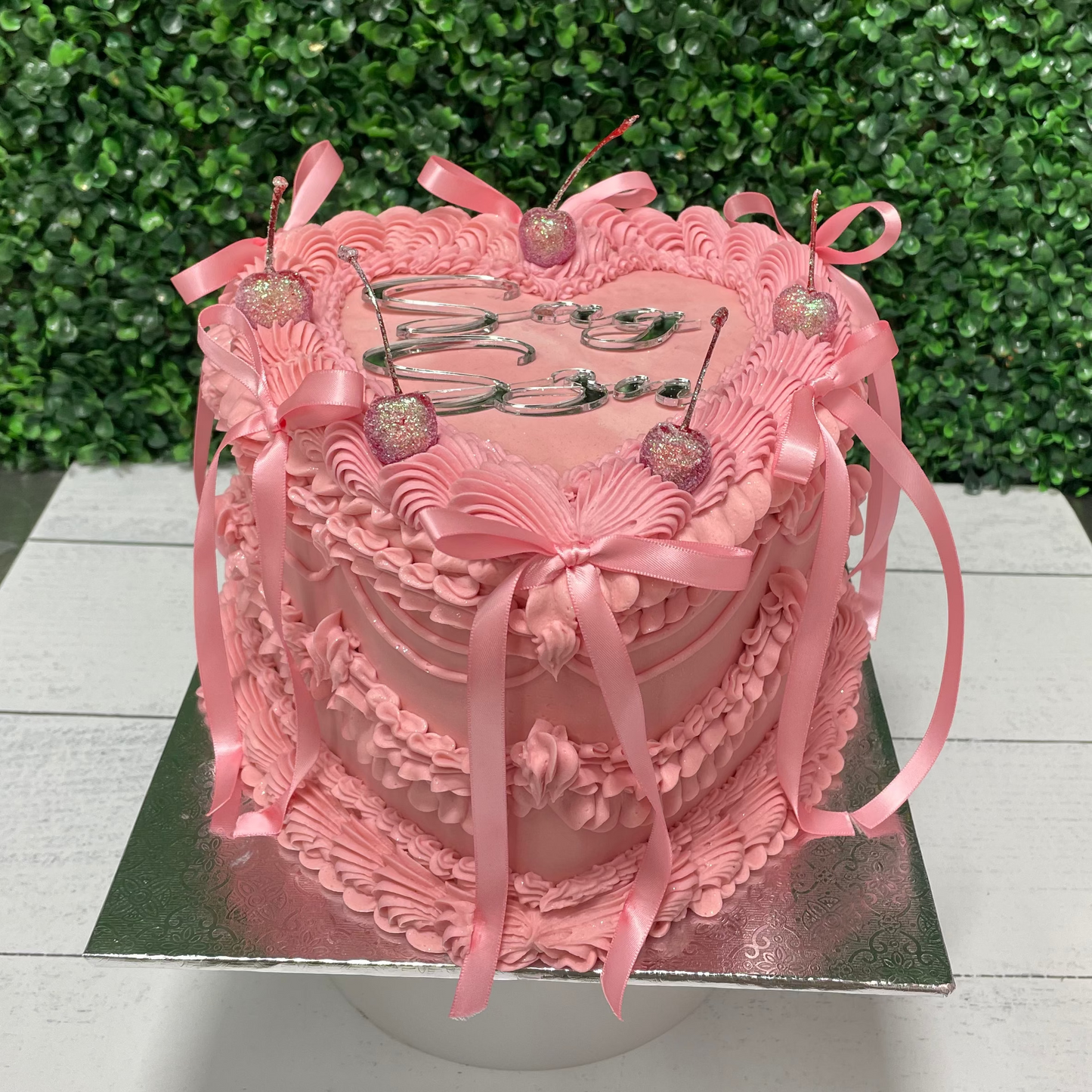 Two Layer Heart Cakes