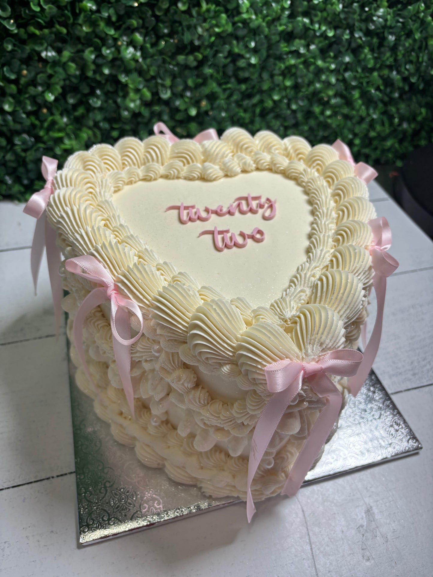 Two Layer Heart Cakes