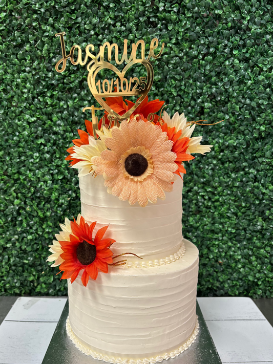 Softly textured (2 tier)