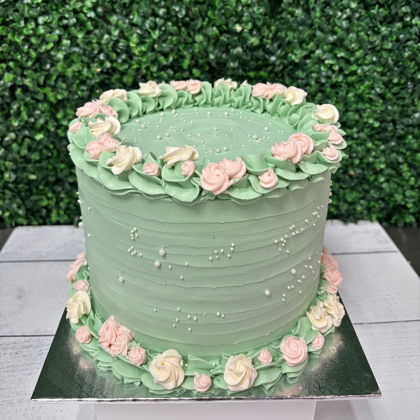 Softly Textured Floral Vintage