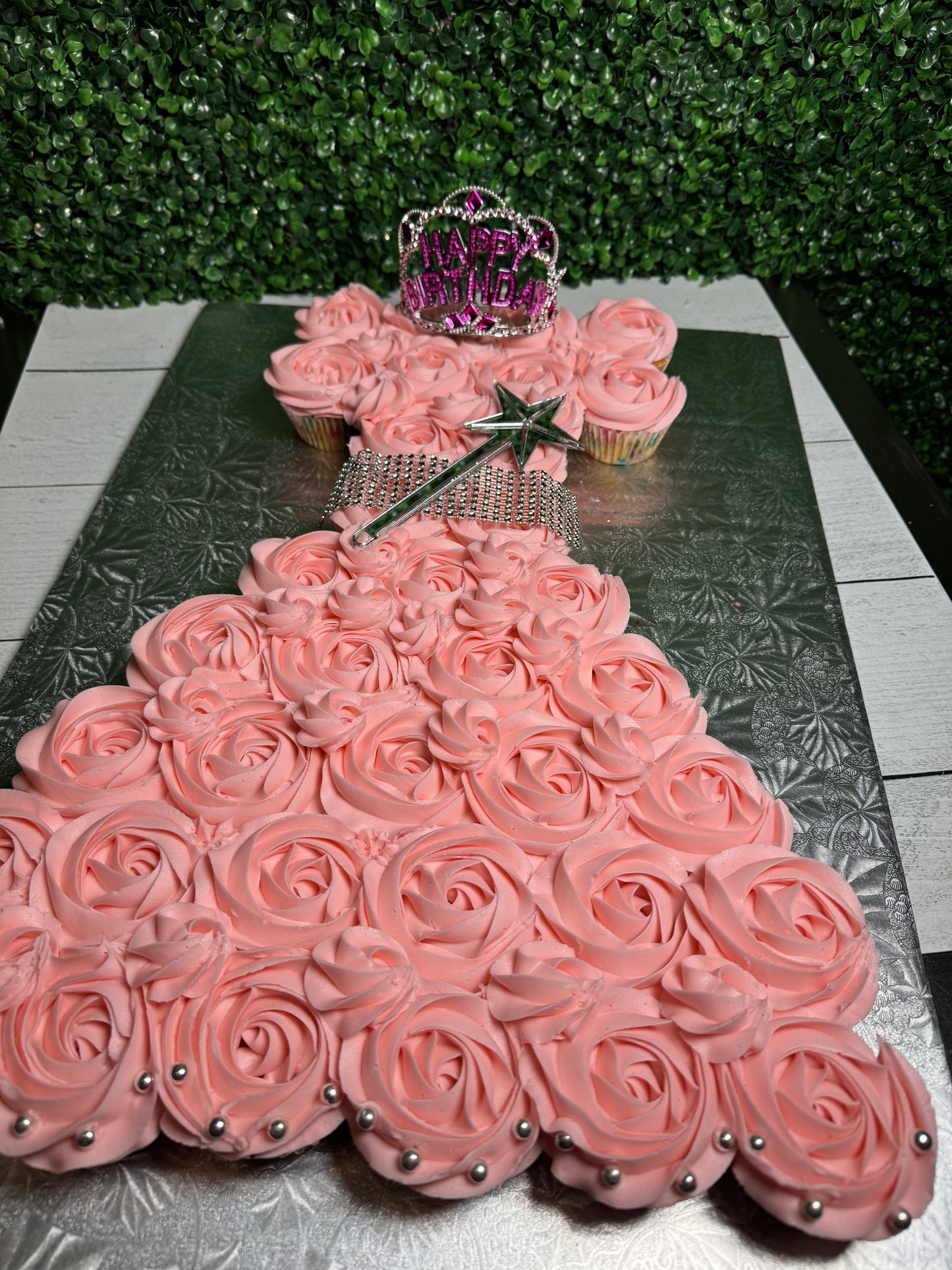 Princess Gown Cupcake Cake