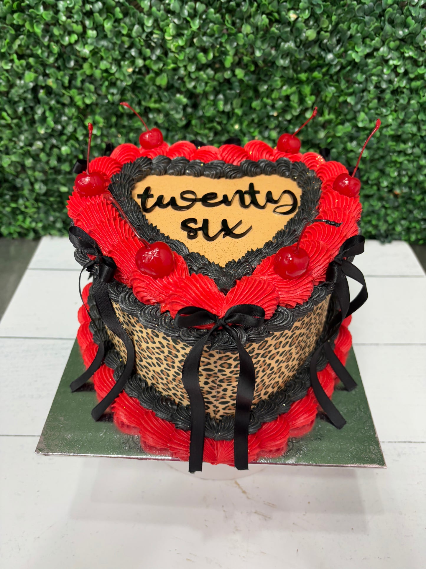 Two Layer Heart Cakes