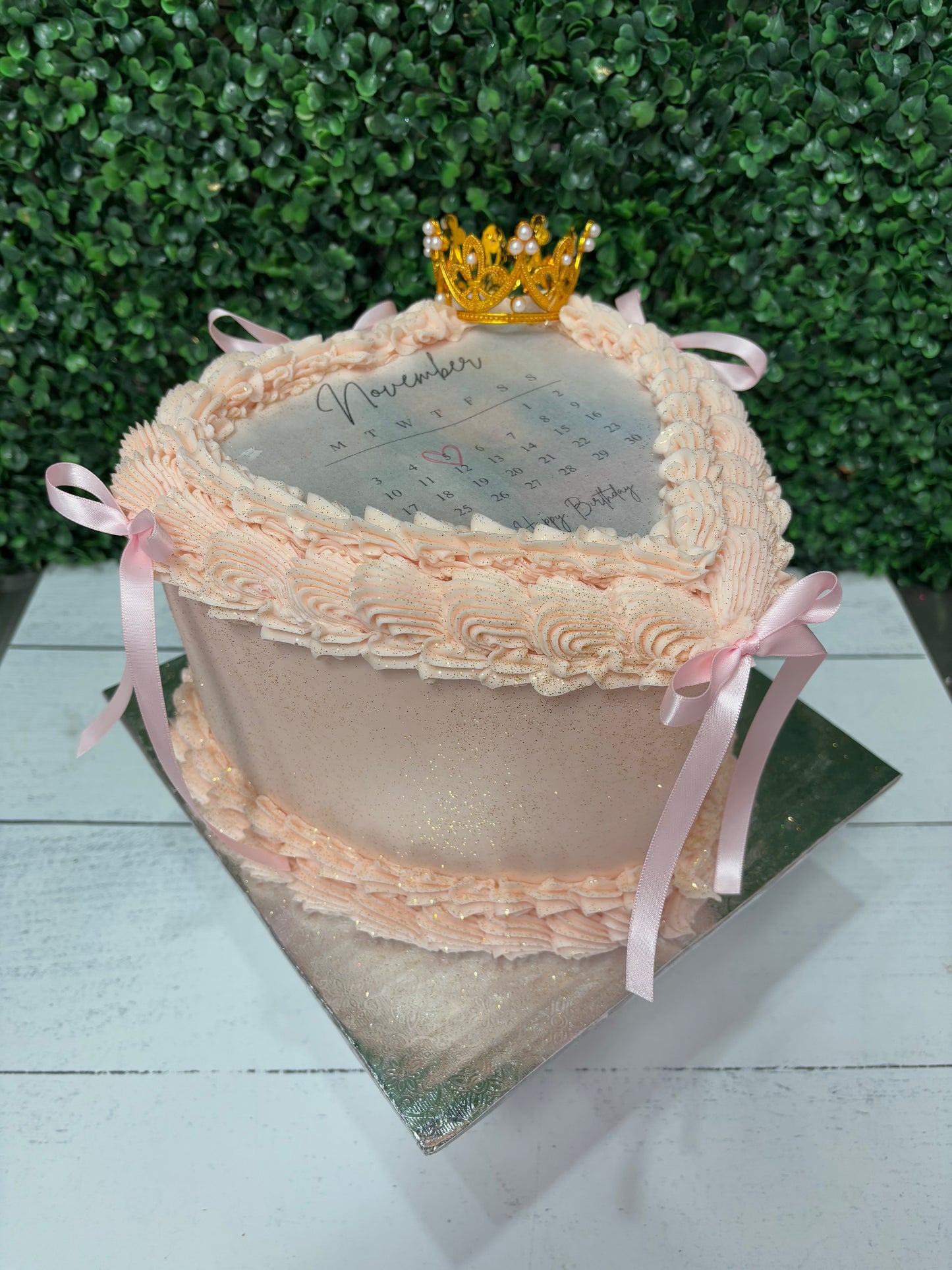 Two Layer Heart Cakes