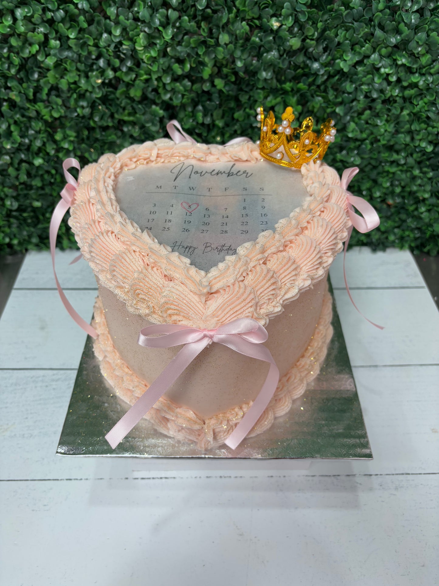 Two Layer Heart Cakes