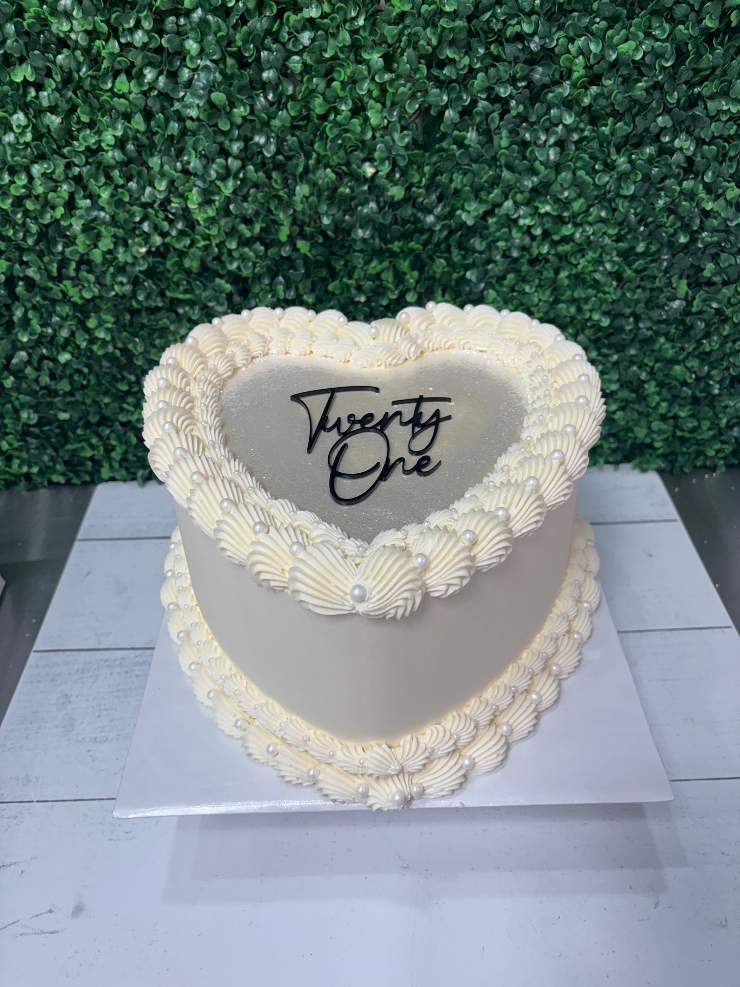 Two Layer Heart Cakes