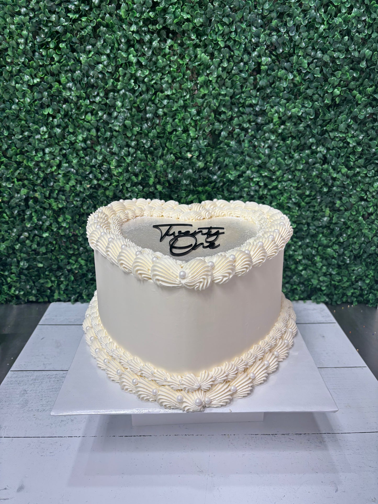 Two Layer Heart Cakes