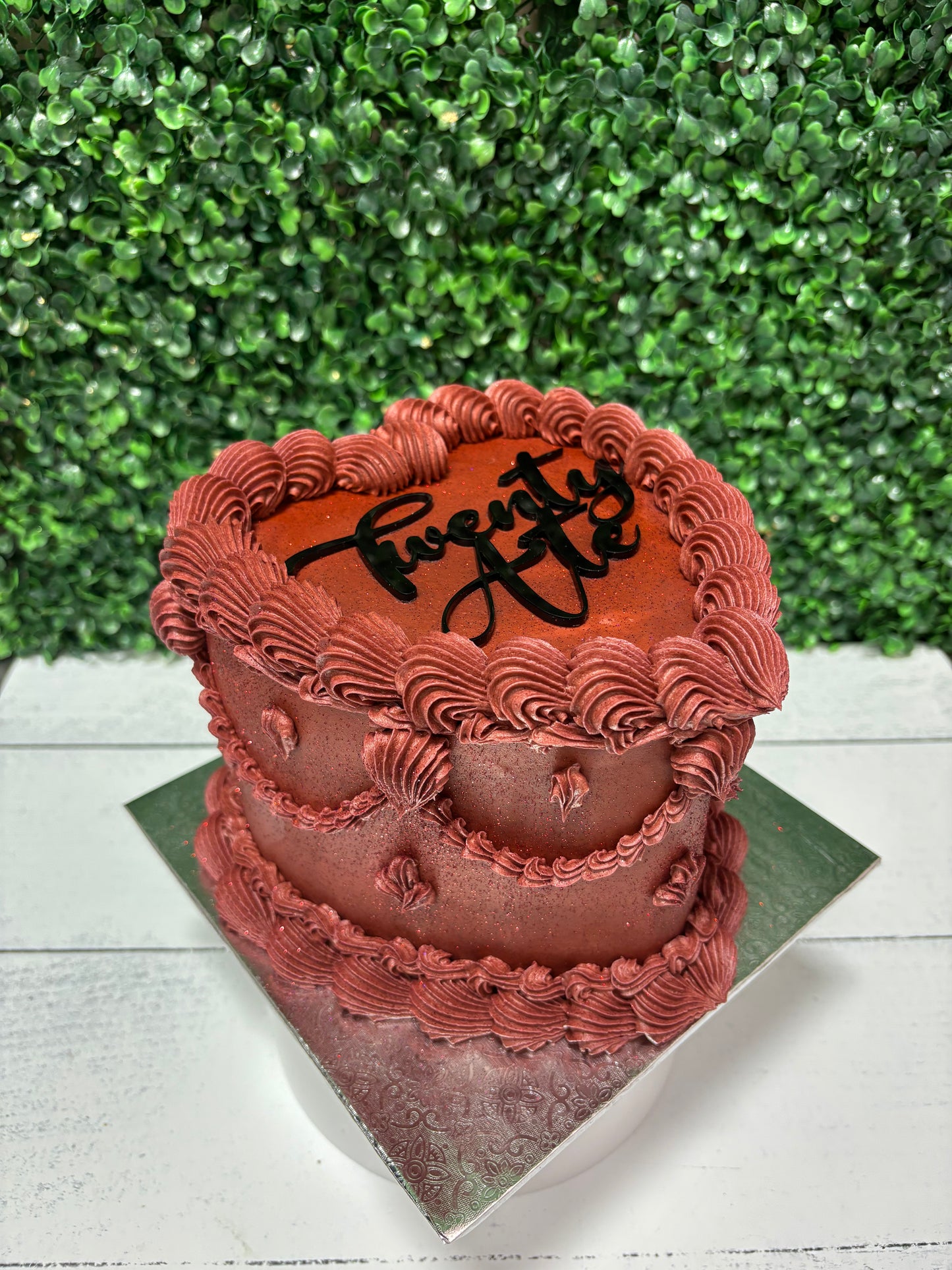 Two Layer Heart Cakes