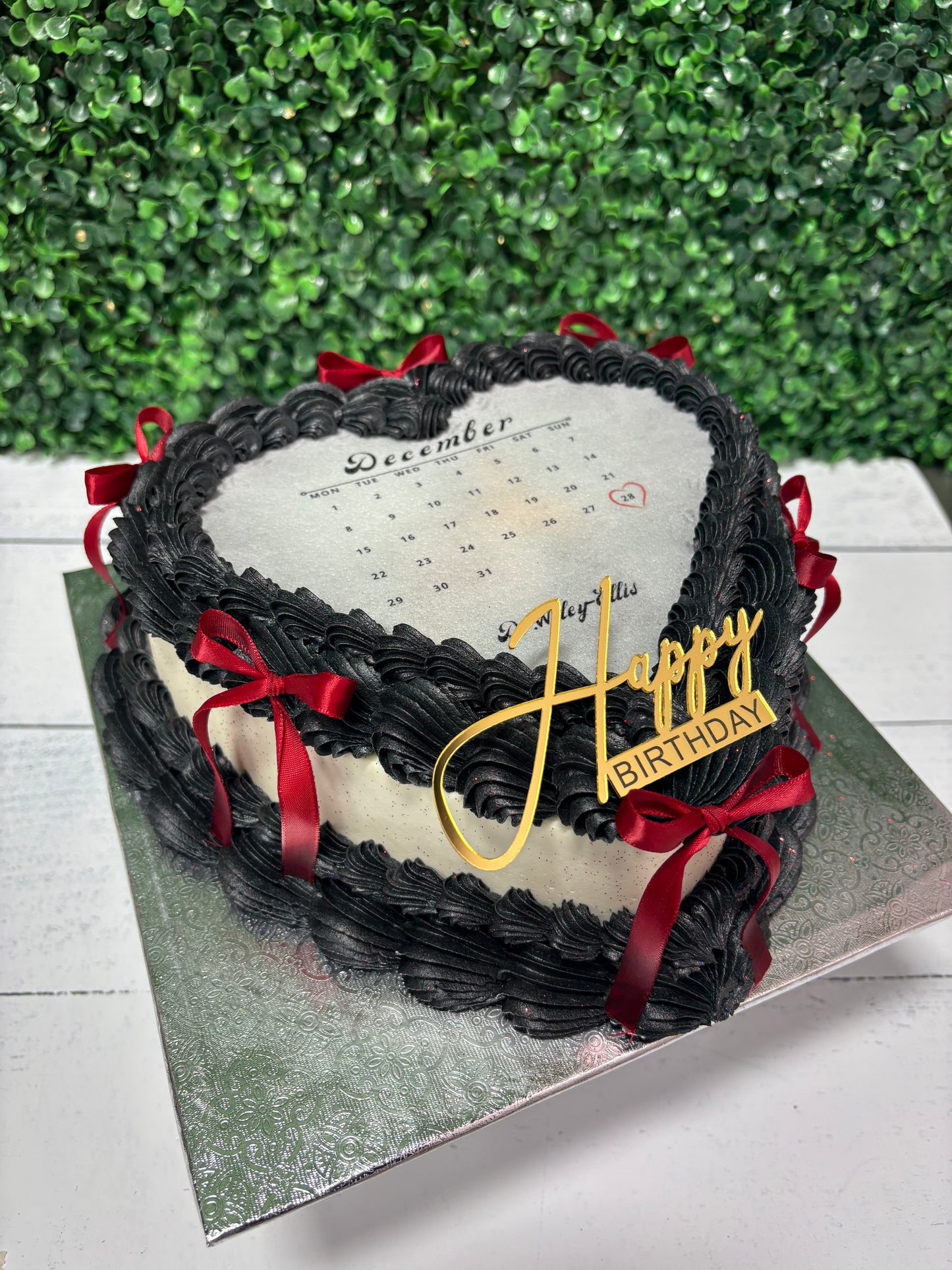 Two Layer Heart Cakes