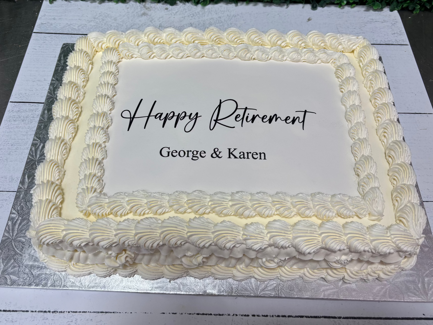 Vintage Branded/Logo Sheet Cake