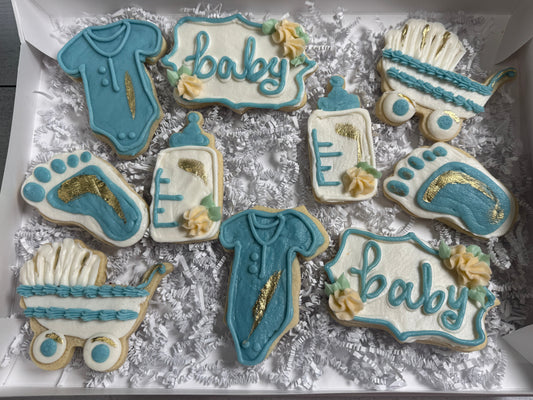 Baby Boy- Baby Shower Cookie Set