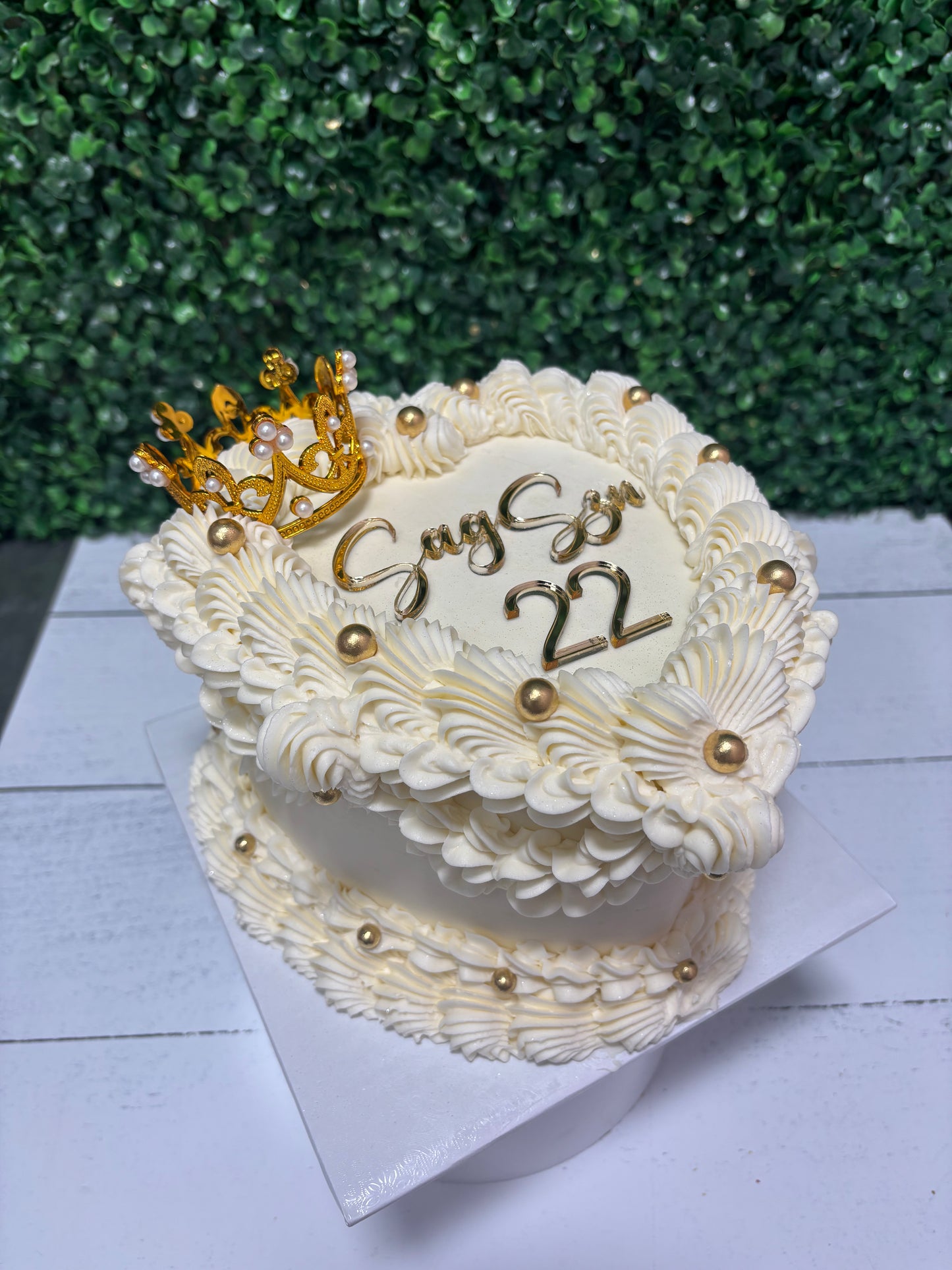 Two Layer Heart Cakes