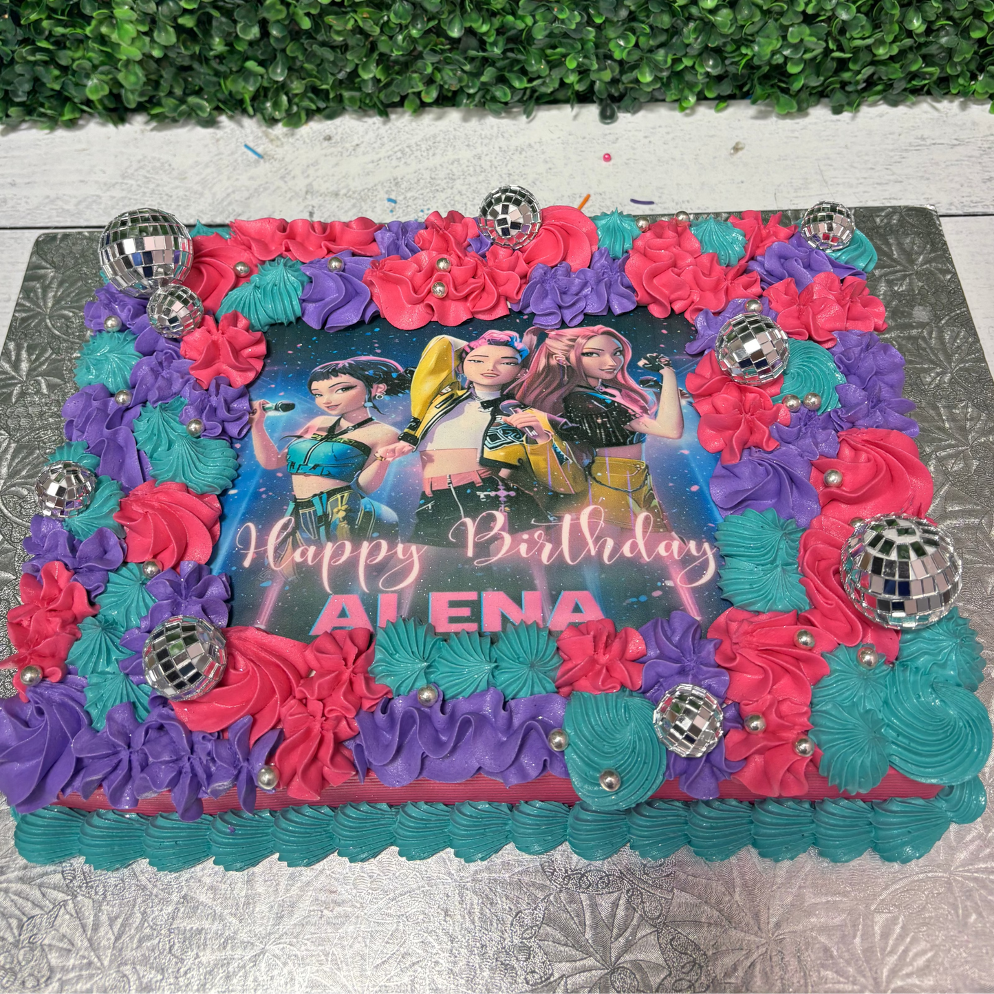 Character themed sheet cakes