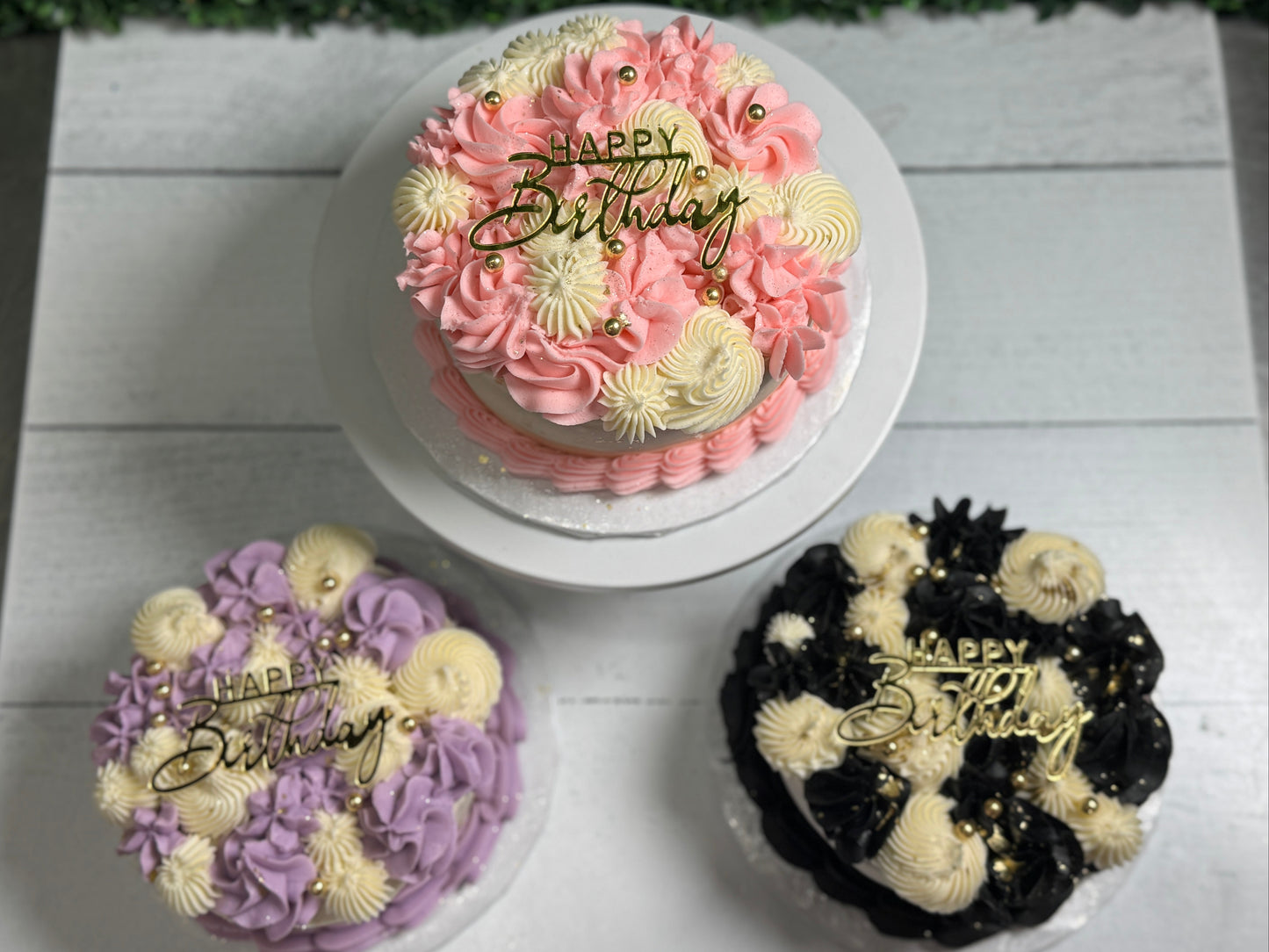 Signature Rosette Smash Cakes