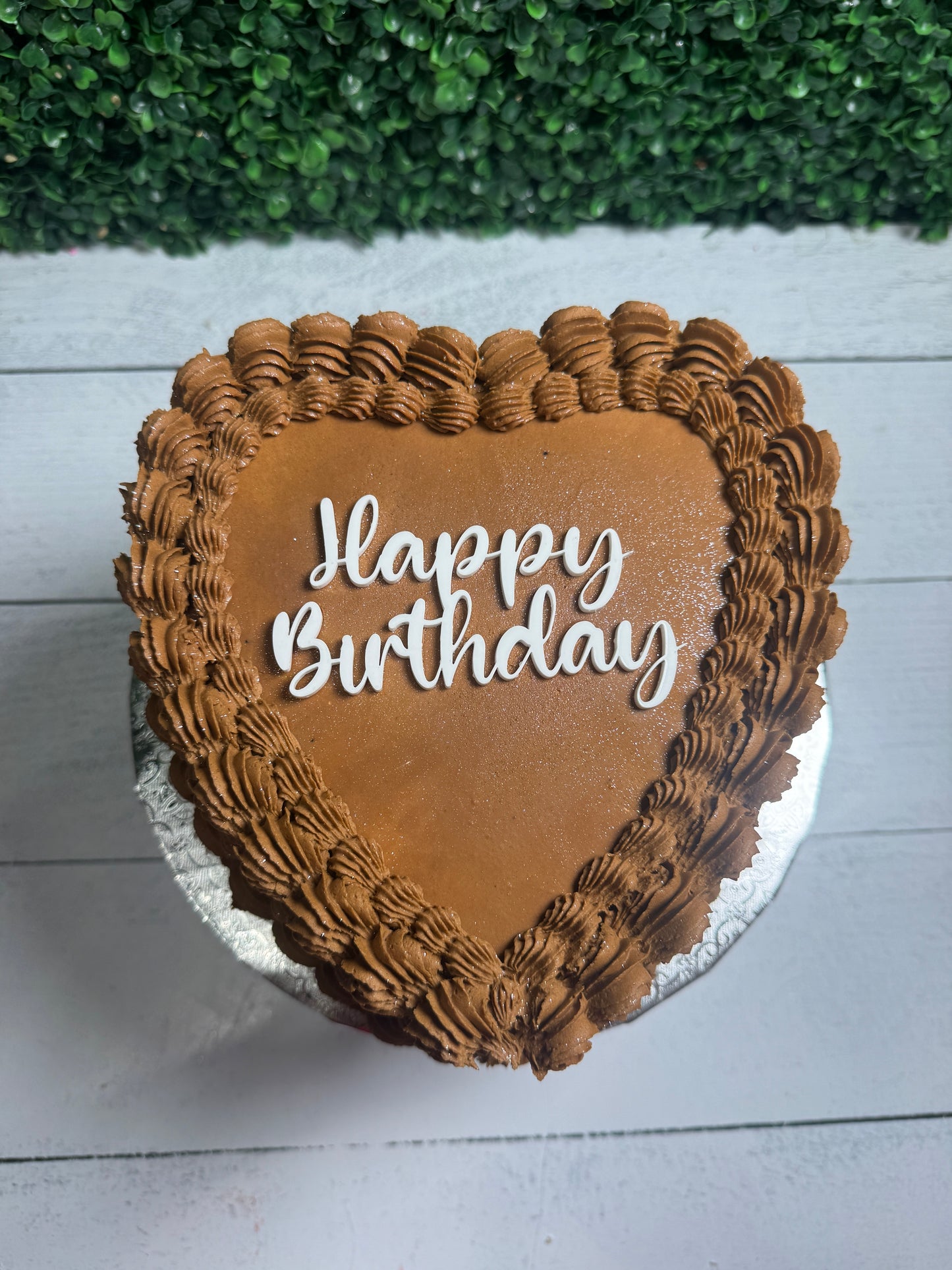 Single Layer Heart Cake