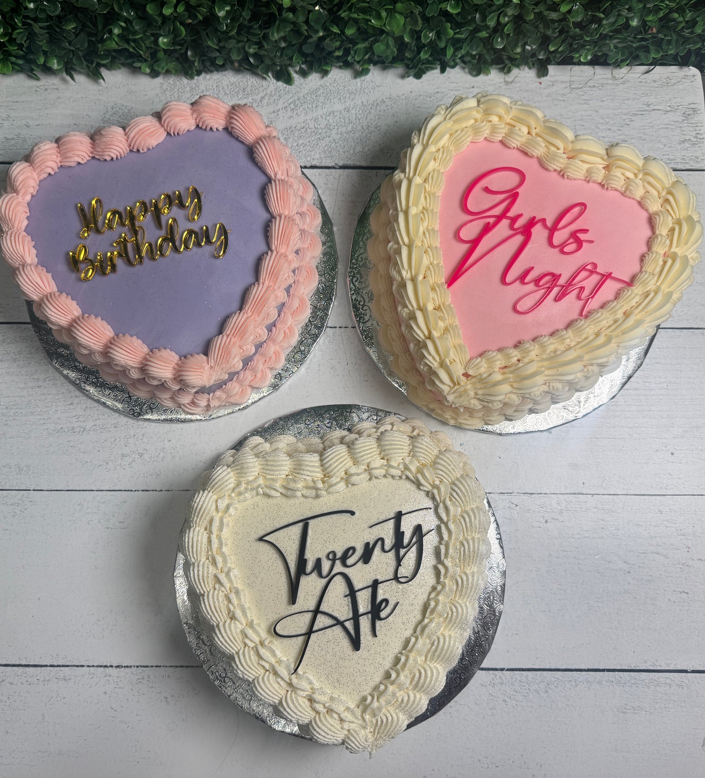 Single Layer Heart Cake