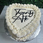 Single Layer Heart Cake