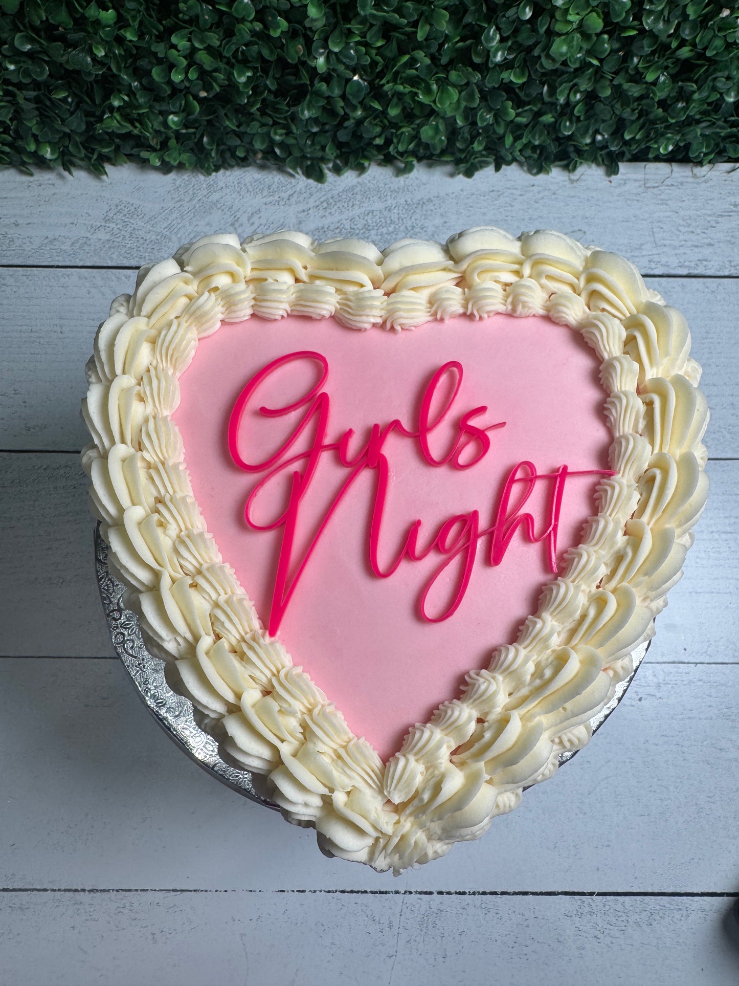 Single Layer Heart Cake