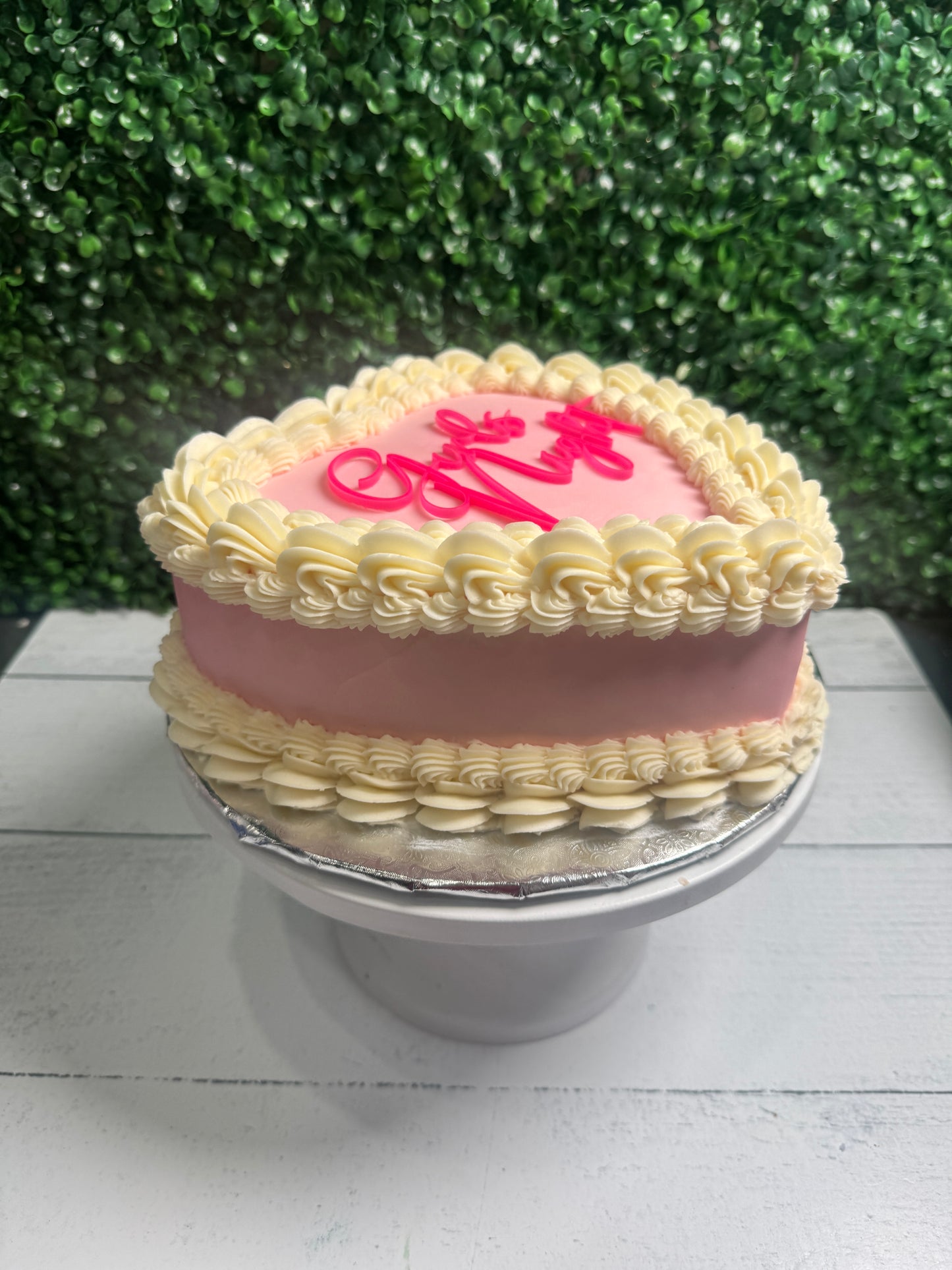 Single Layer Heart Cake