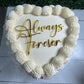 Single Layer Heart Cake