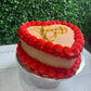 Single Layer Heart Cake