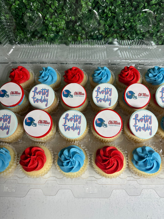 Game Day Branded Cupcakes