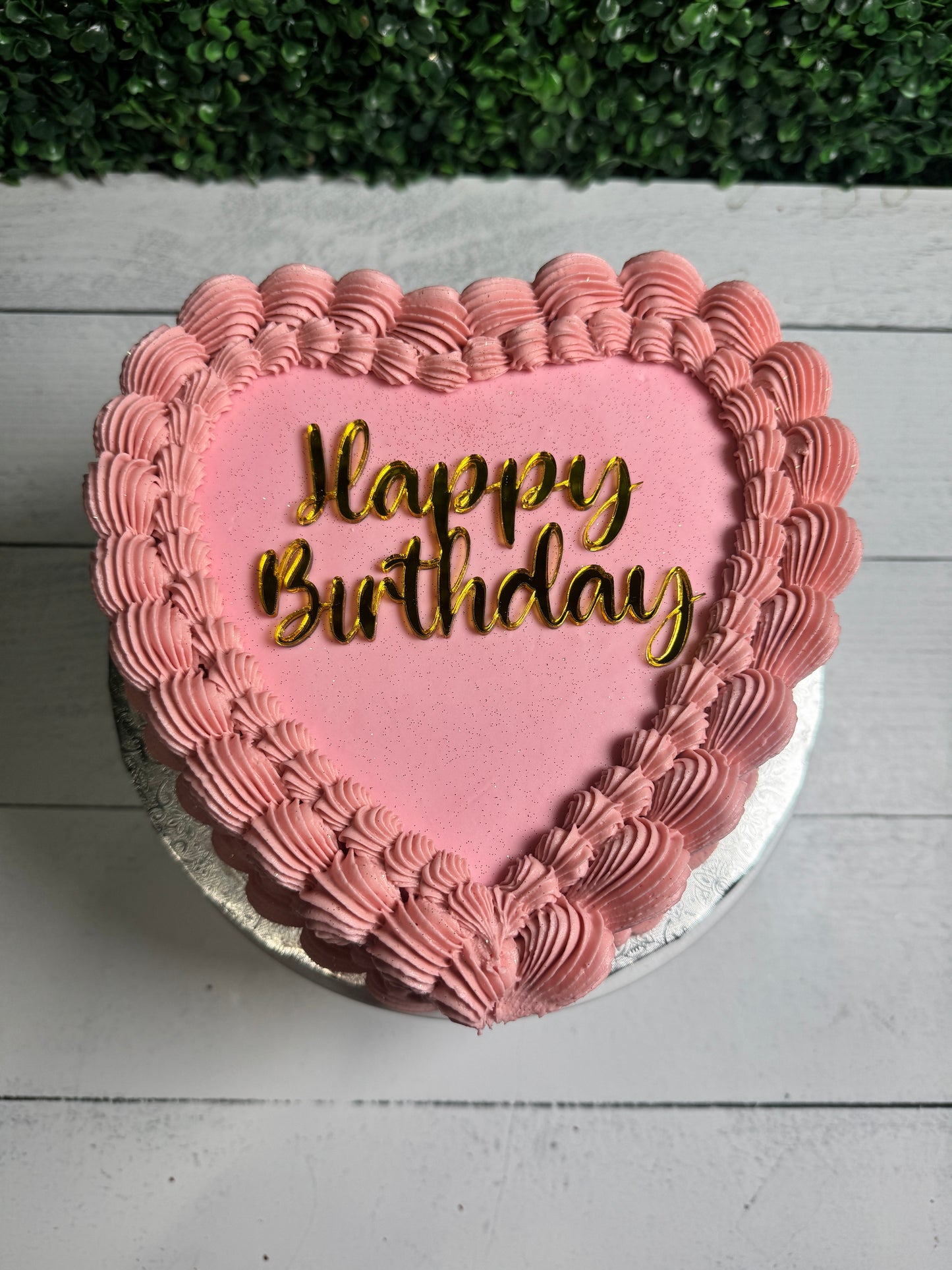 Single Layer Heart Cake