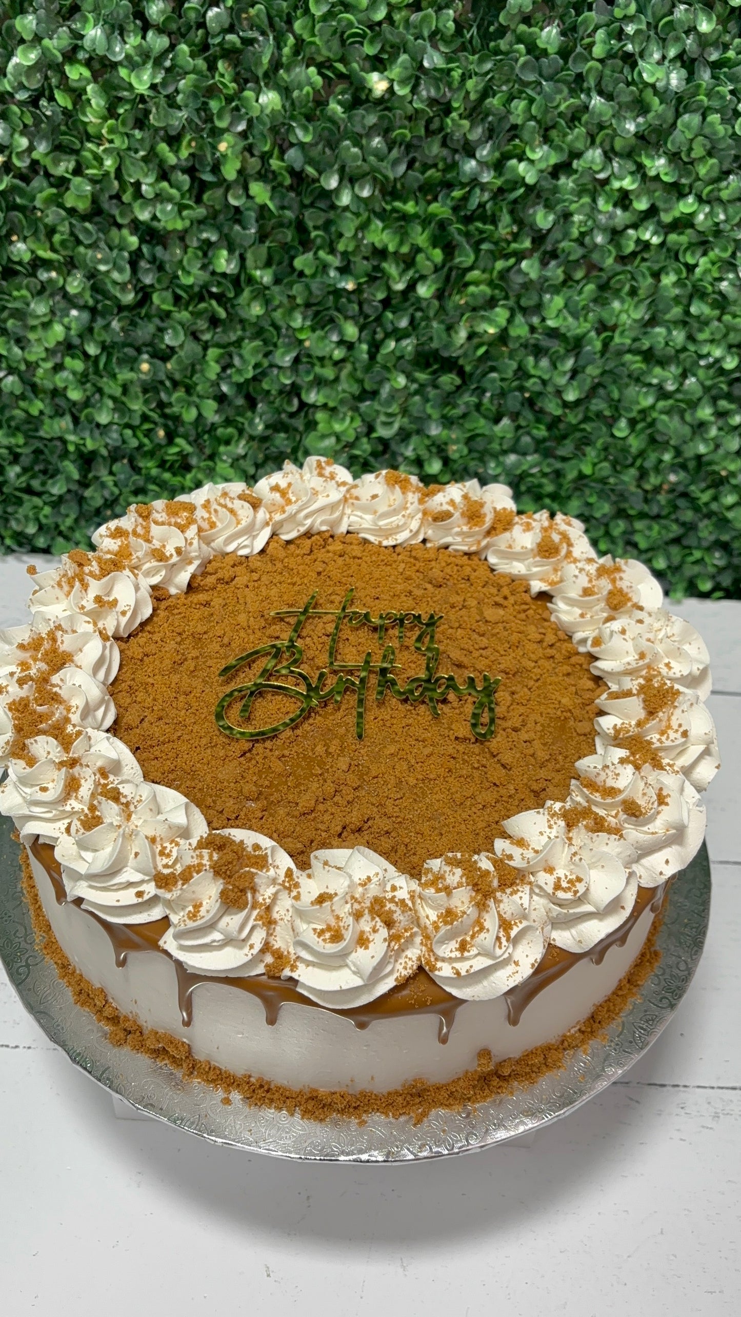 Classic Celebration Cake- Biscoff Cookie Butter SINGLE LAYER, 10inch