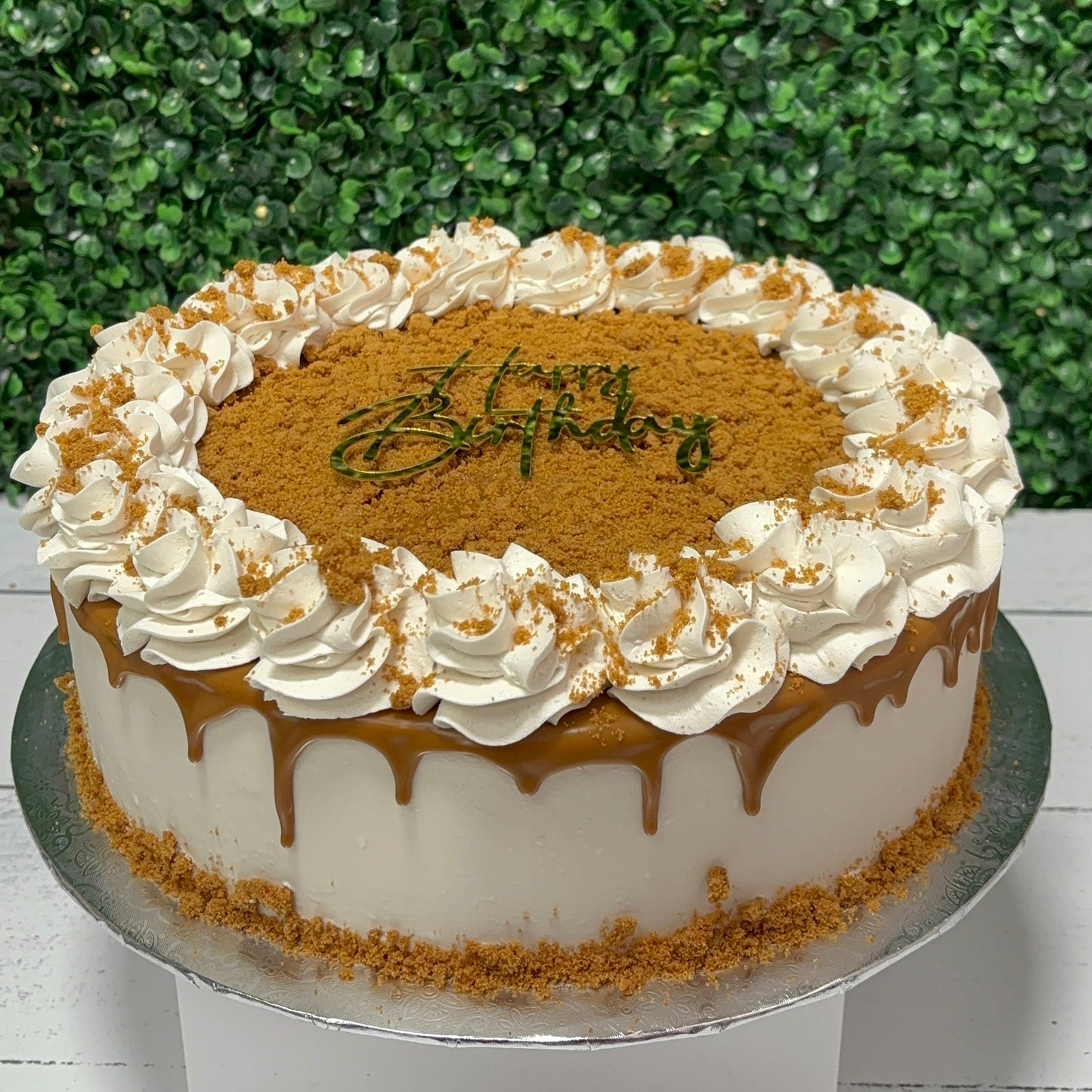 Classic Celebration Cake- Biscoff Cookie Butter SINGLE LAYER, 10inch