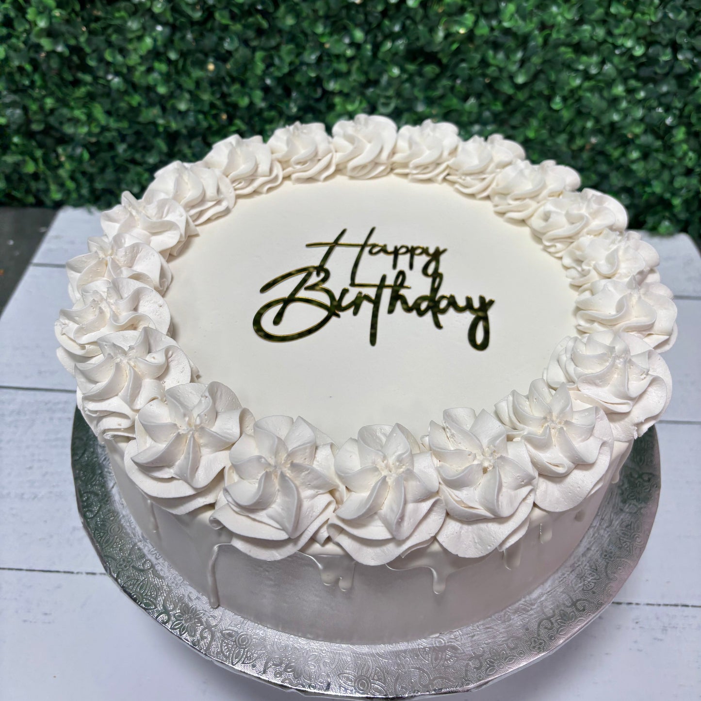 Classic Celebration Cake- Vanilla SINGLE LAYER, 10inch