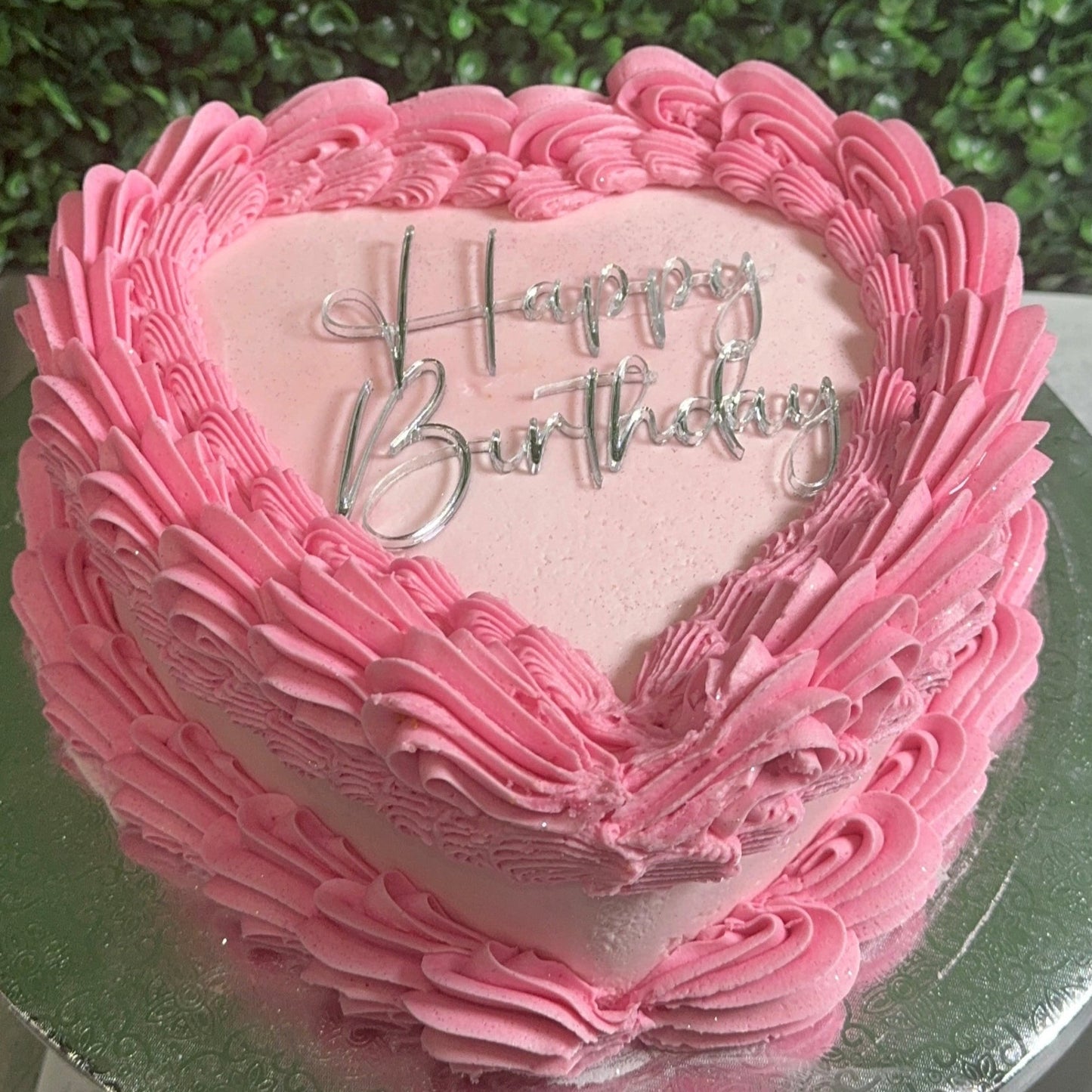 One Layer Heart Cake (Minimal Customization)