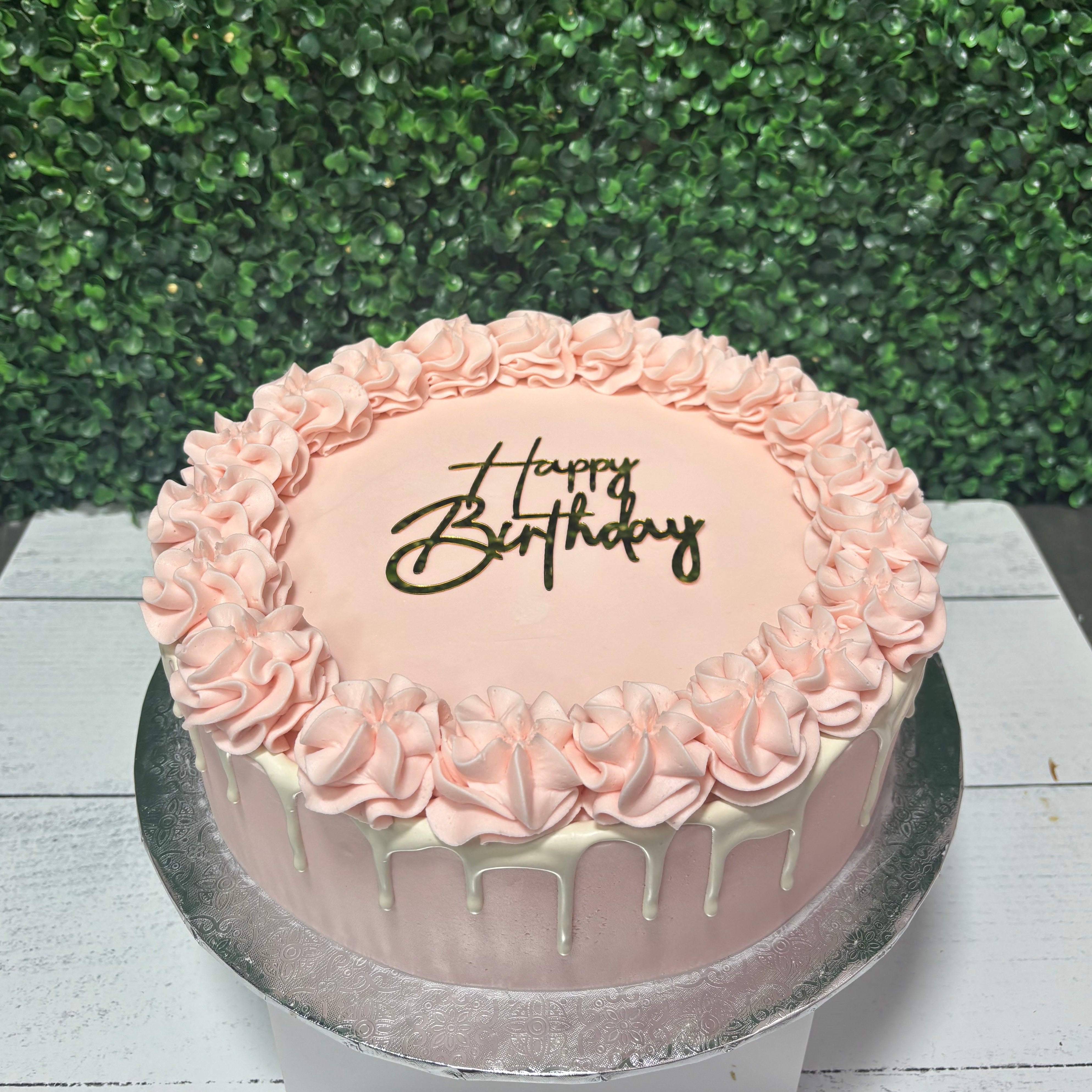Classic Celebration Cake- Vanilla SINGLE LAYER, 10inch – JustCakeIt!