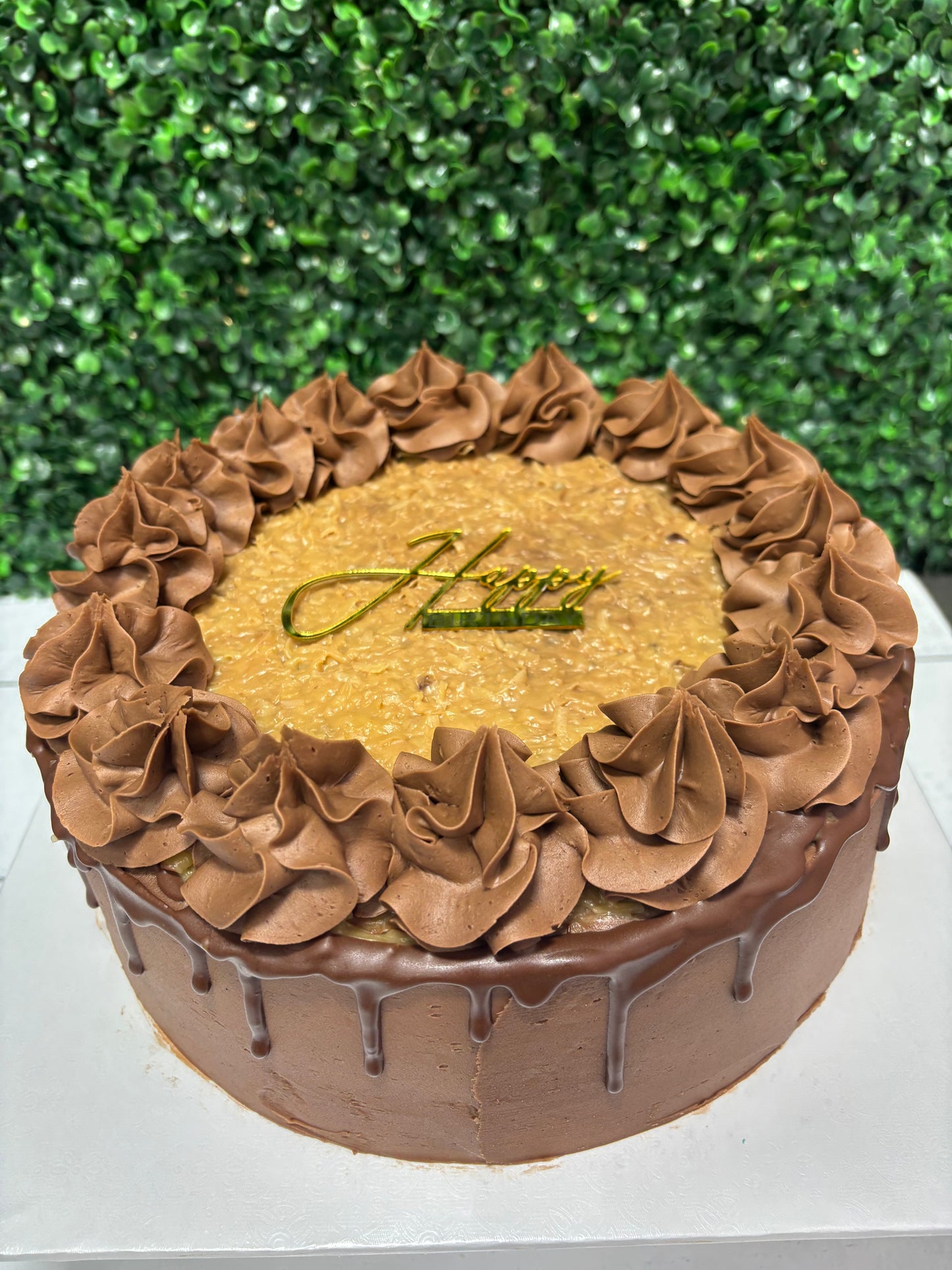 Classic Celebration Cake- German Chocolate SINGLE LAYER, 10inch