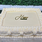 Vintage Piped sheet cake