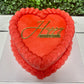 Single Layer Heart Cake
