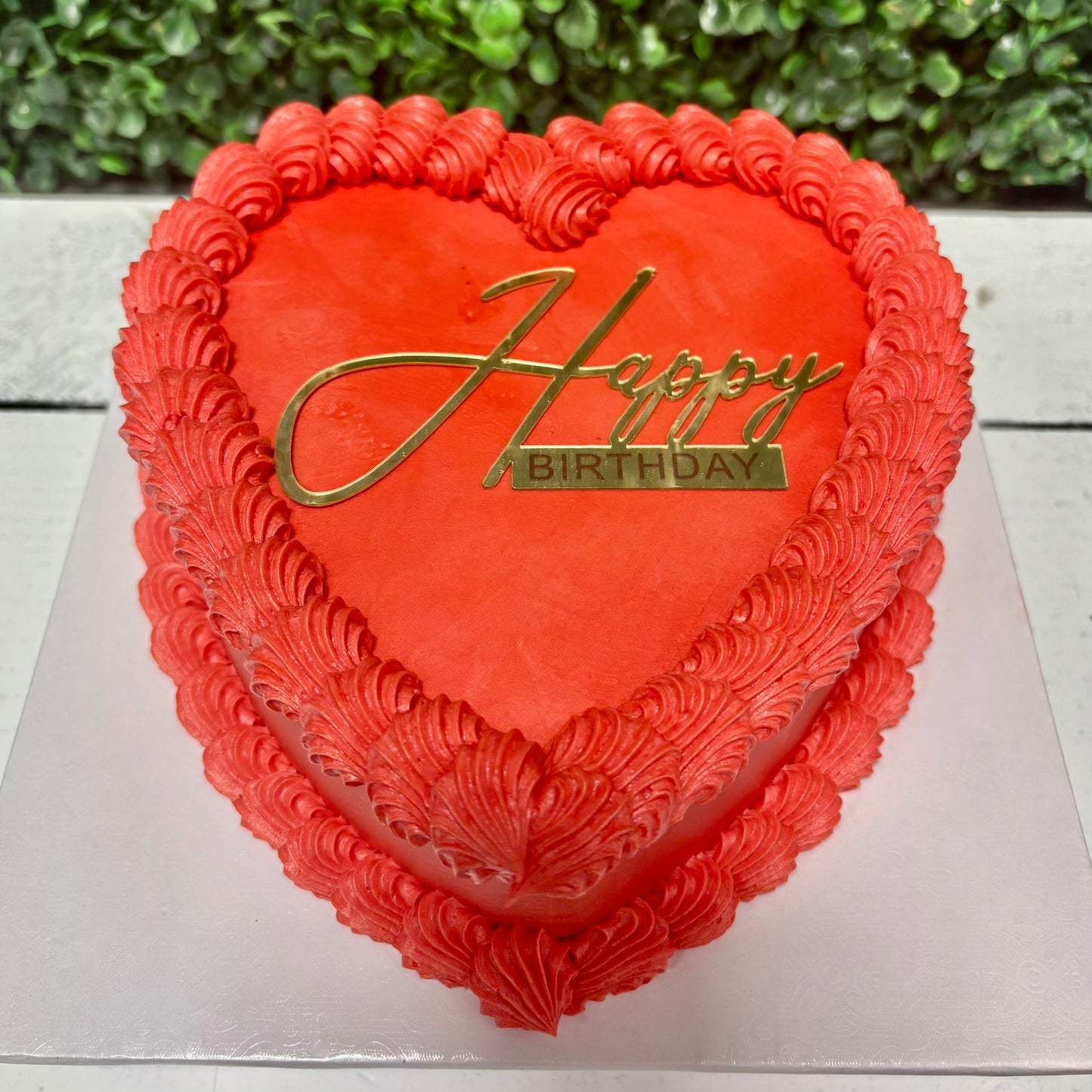 Single Layer Heart Cake