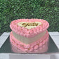 Single Layer Heart Cake