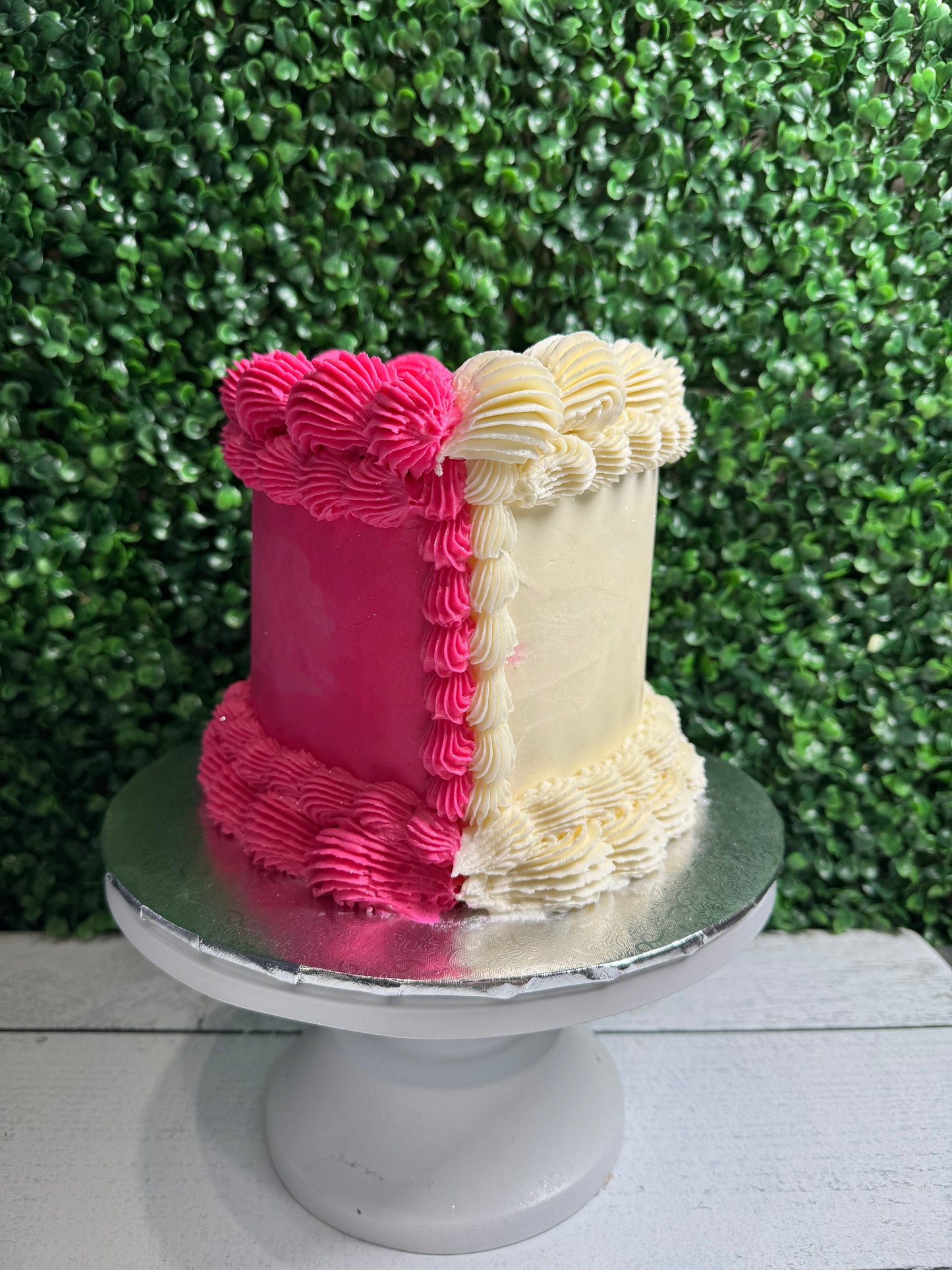 Two Layer Heart Cakes