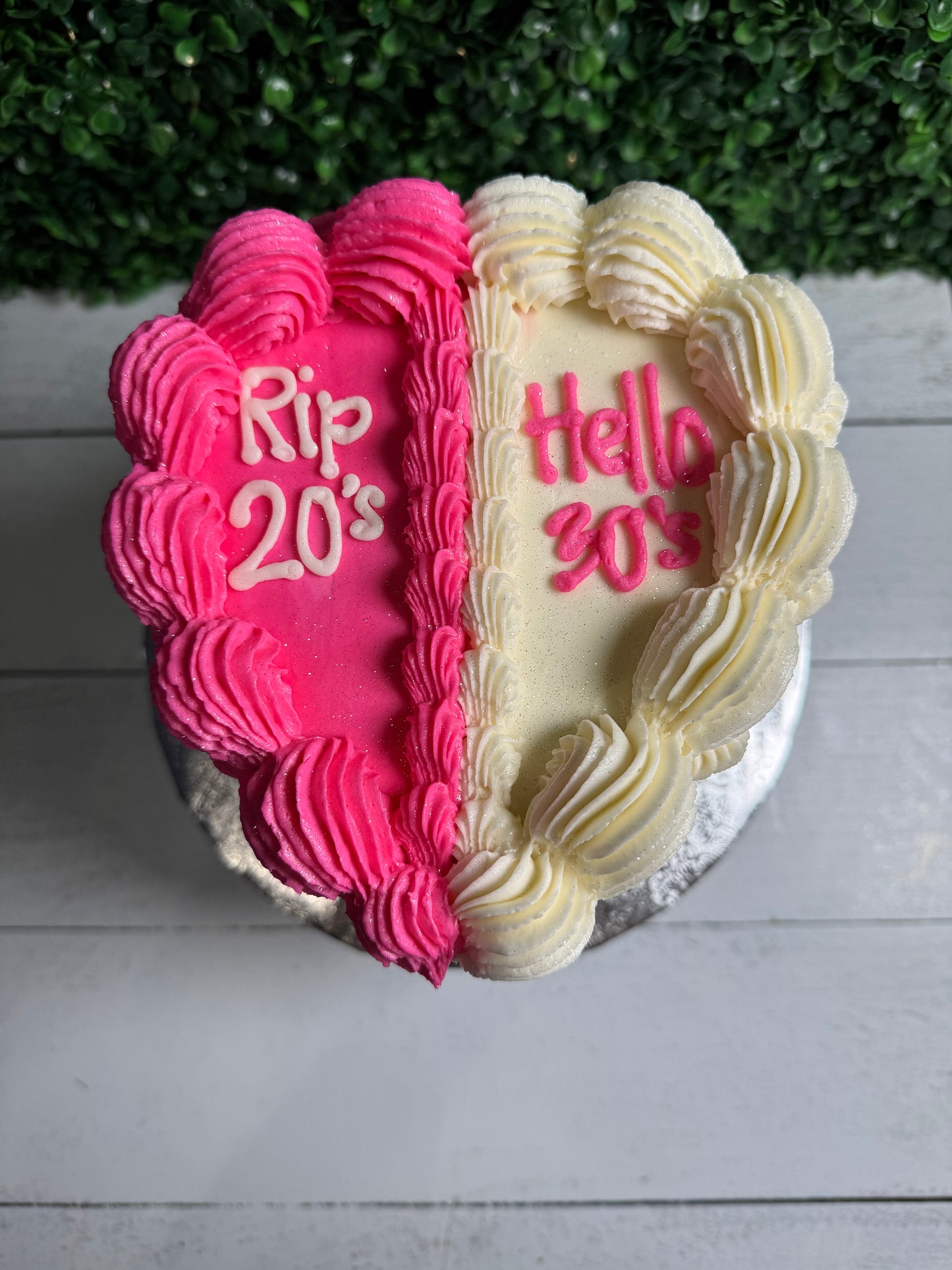 Two Layer Heart Cakes