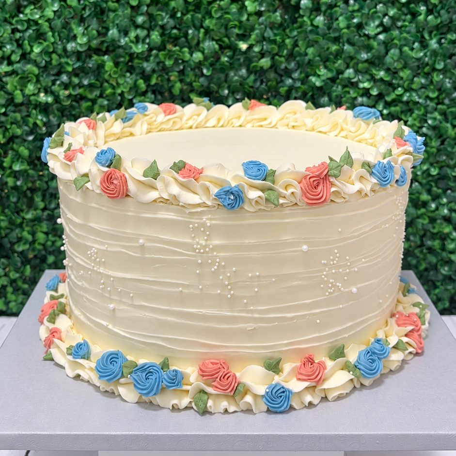 Softly Textured Floral Vintage