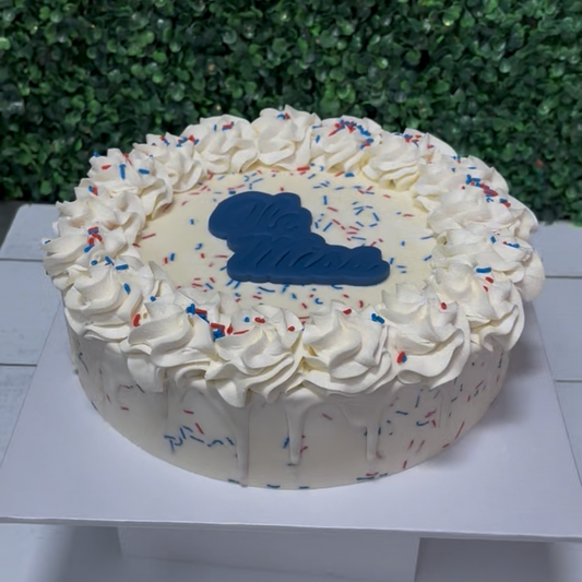 Game Day Single Layer Celebration Cake