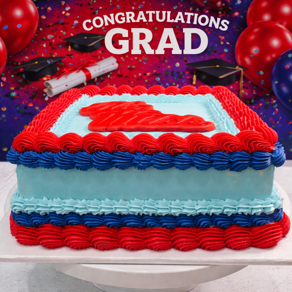 Hotty Toddy Signature Cake- ONE LAYER SQUARE