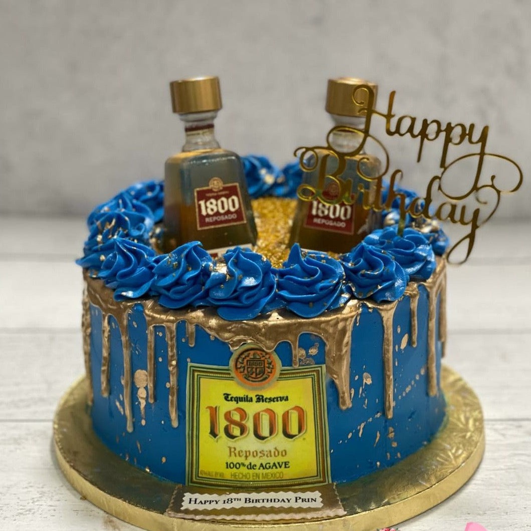 1800 #tequila #cake #tequilacake #silver #royalblue #foryourpage #fy... |  TikTok